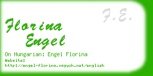 florina engel business card